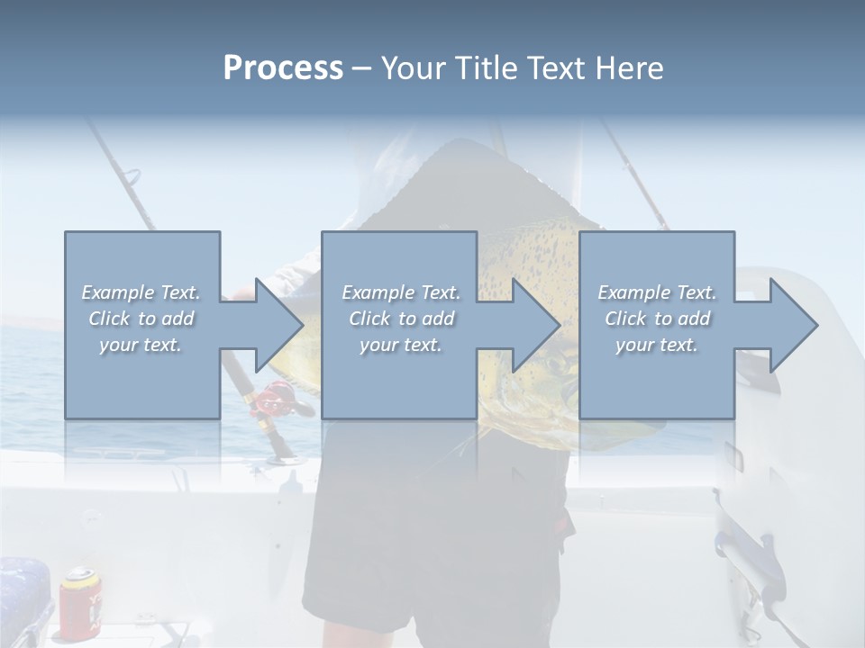 Colorful Fish Dolphin Fish Ocean Fishing PowerPoint Template