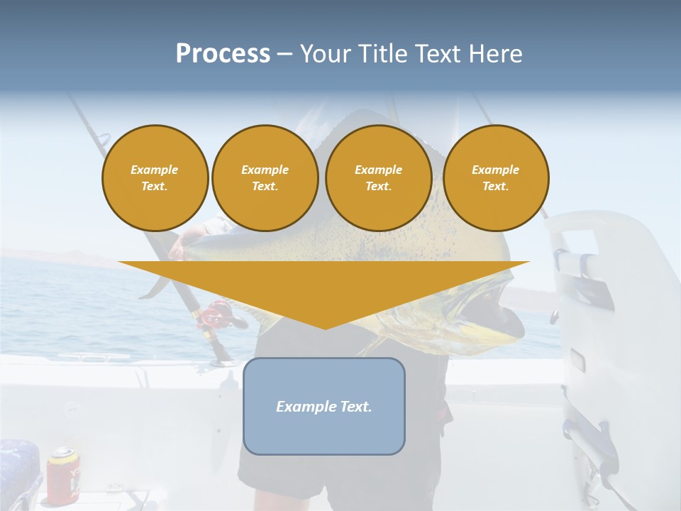 Colorful Fish Dolphin Fish Ocean Fishing PowerPoint Template