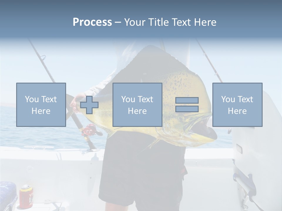 Colorful Fish Dolphin Fish Ocean Fishing PowerPoint Template