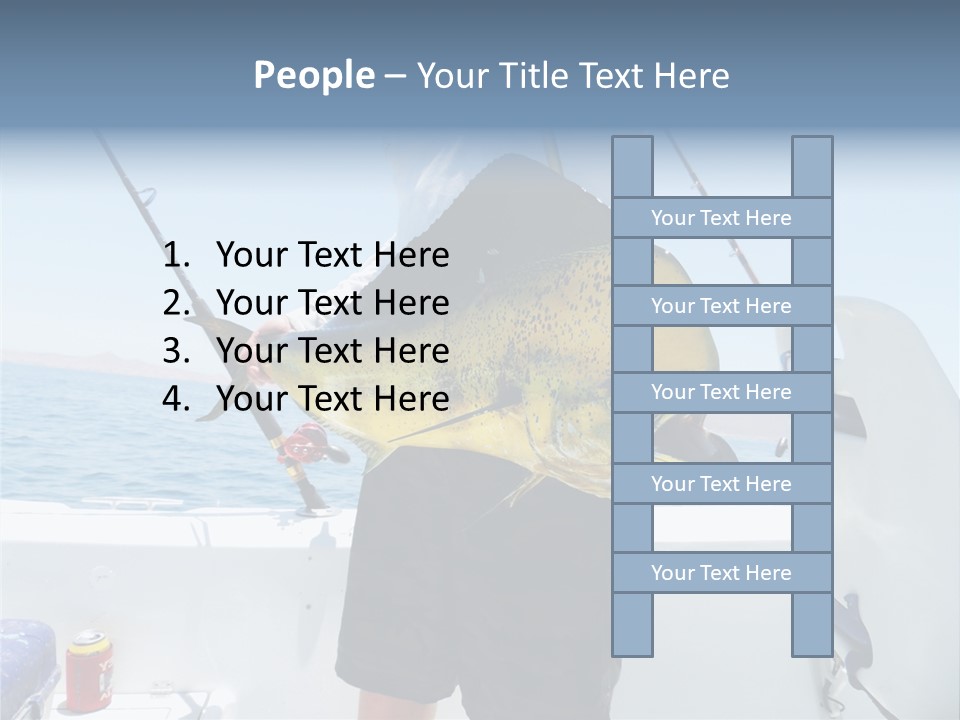 Colorful Fish Dolphin Fish Ocean Fishing PowerPoint Template