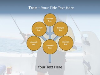 Colorful Fish Dolphin Fish Ocean Fishing PowerPoint Template