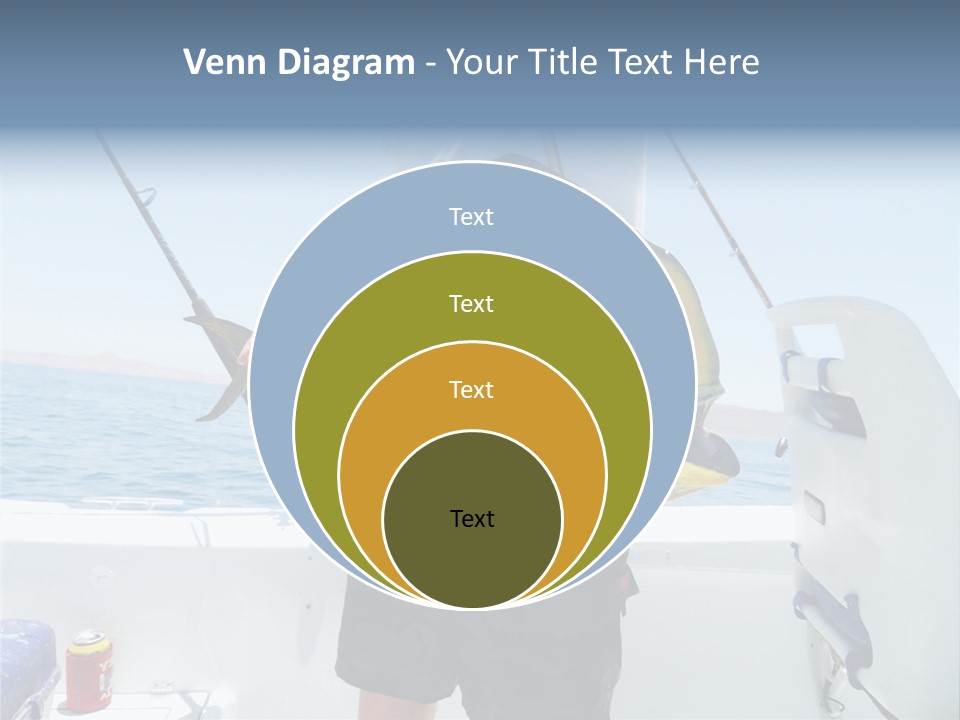 Colorful Fish Dolphin Fish Ocean Fishing PowerPoint Template