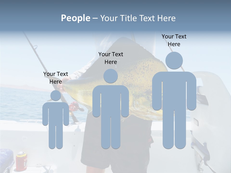 Colorful Fish Dolphin Fish Ocean Fishing PowerPoint Template