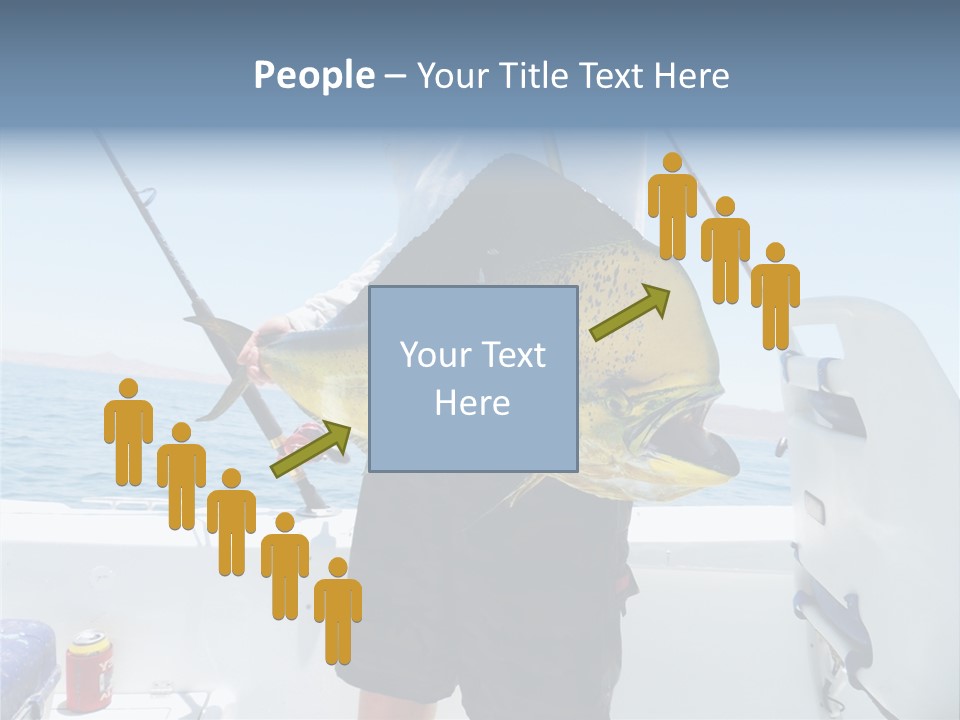 Colorful Fish Dolphin Fish Ocean Fishing PowerPoint Template