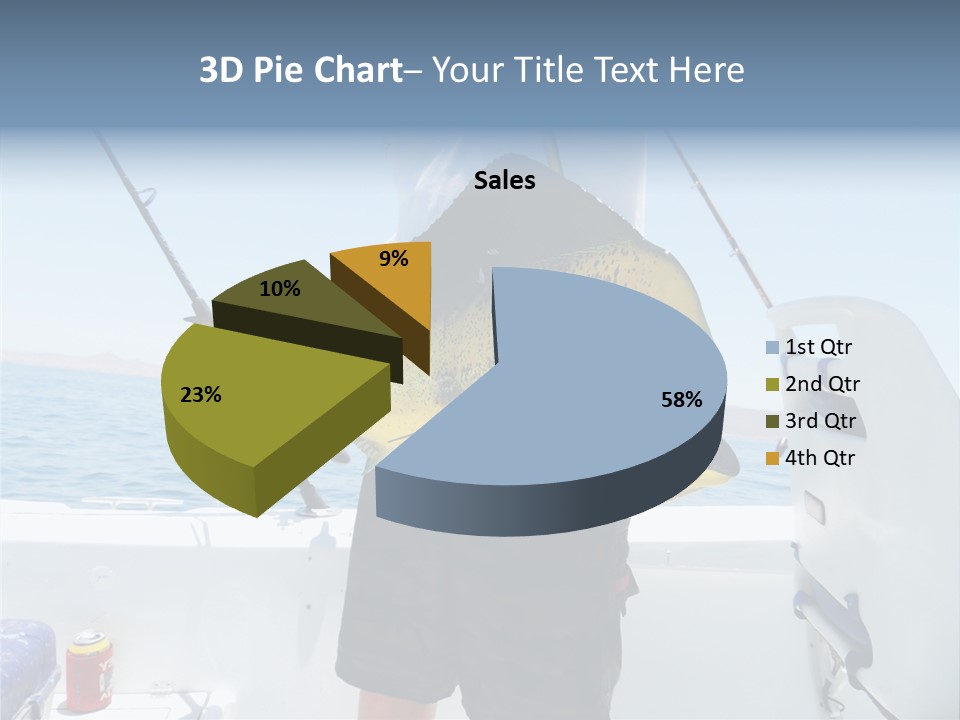 Colorful Fish Dolphin Fish Ocean Fishing PowerPoint Template