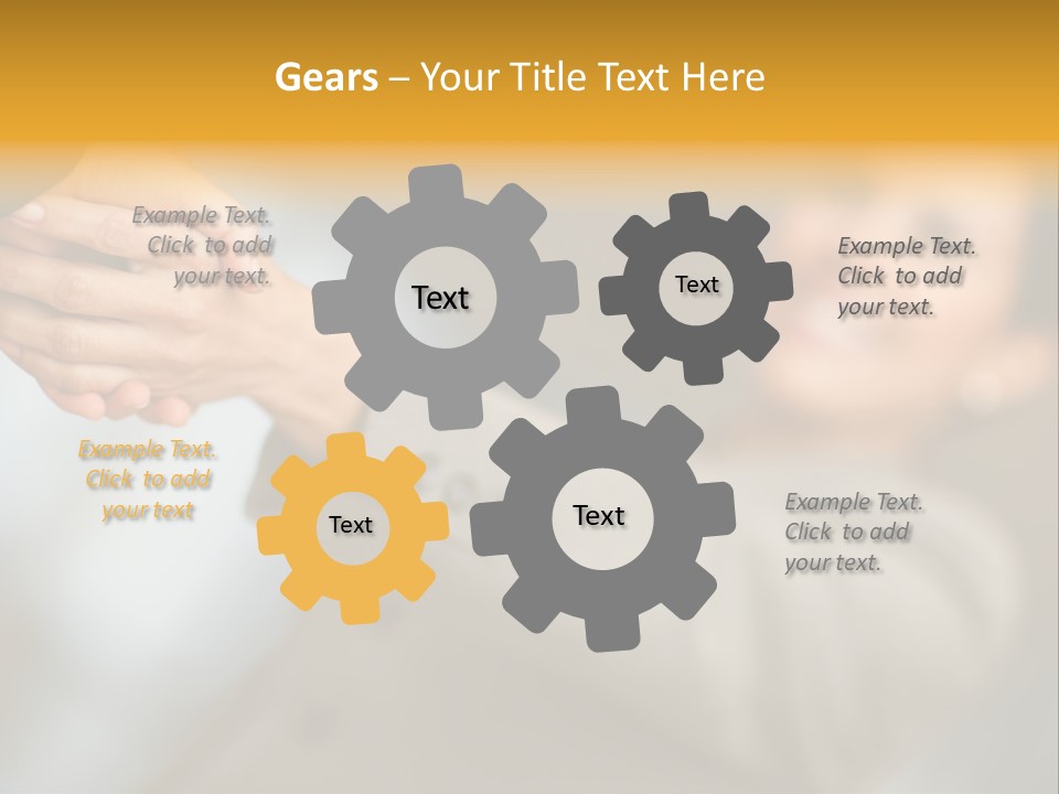 Arrangement Smile Partner PowerPoint Template