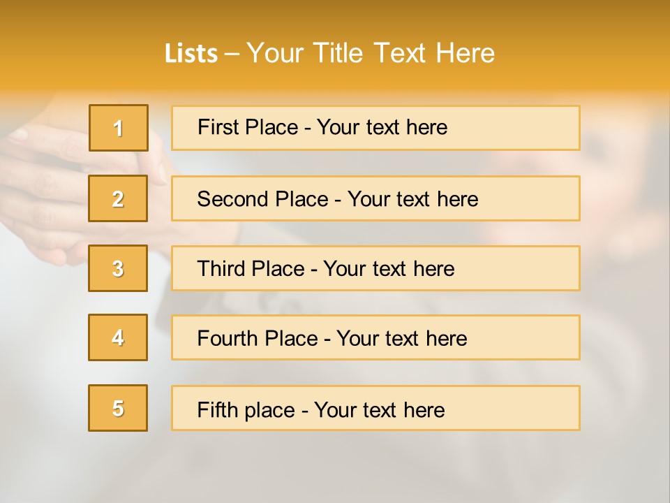 Arrangement Smile Partner PowerPoint Template