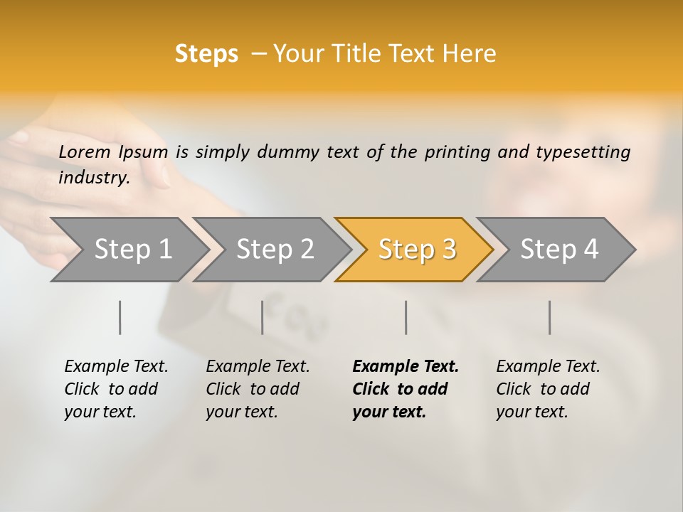 Arrangement Smile Partner PowerPoint Template