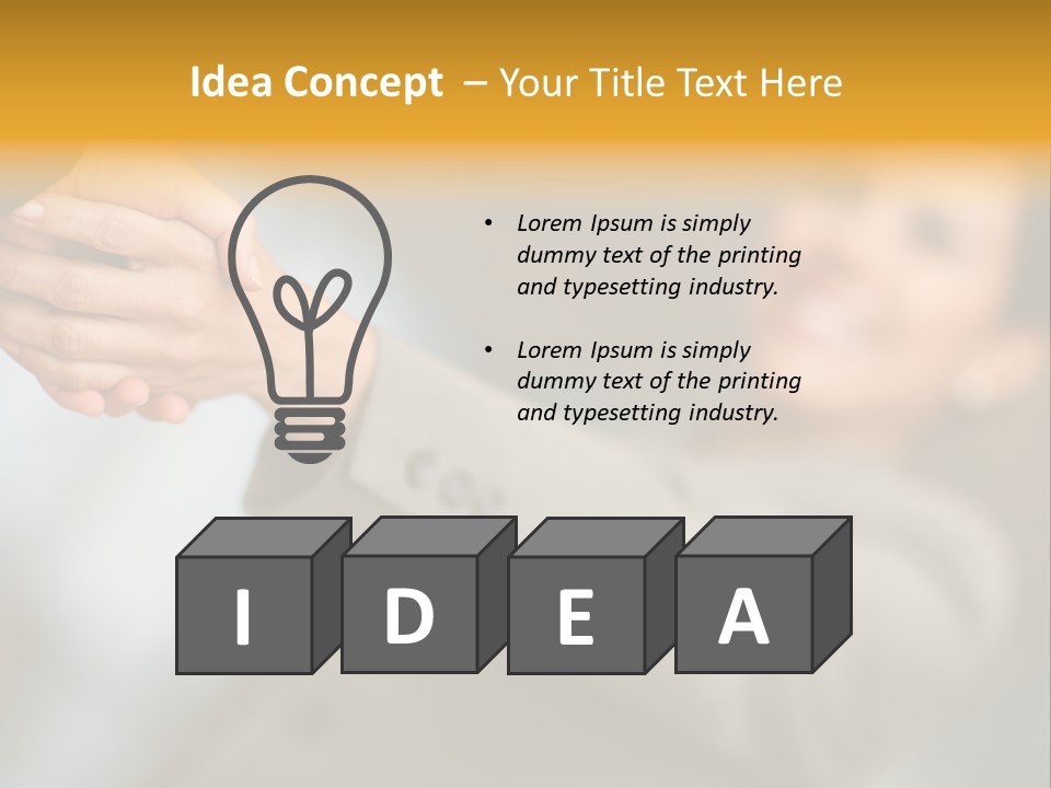 Arrangement Smile Partner PowerPoint Template