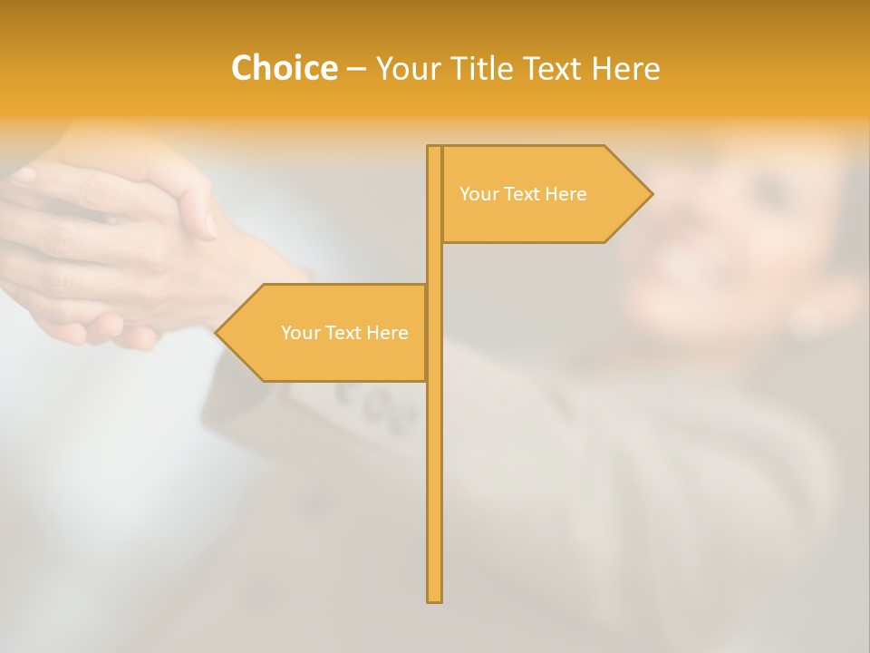 Arrangement Smile Partner PowerPoint Template
