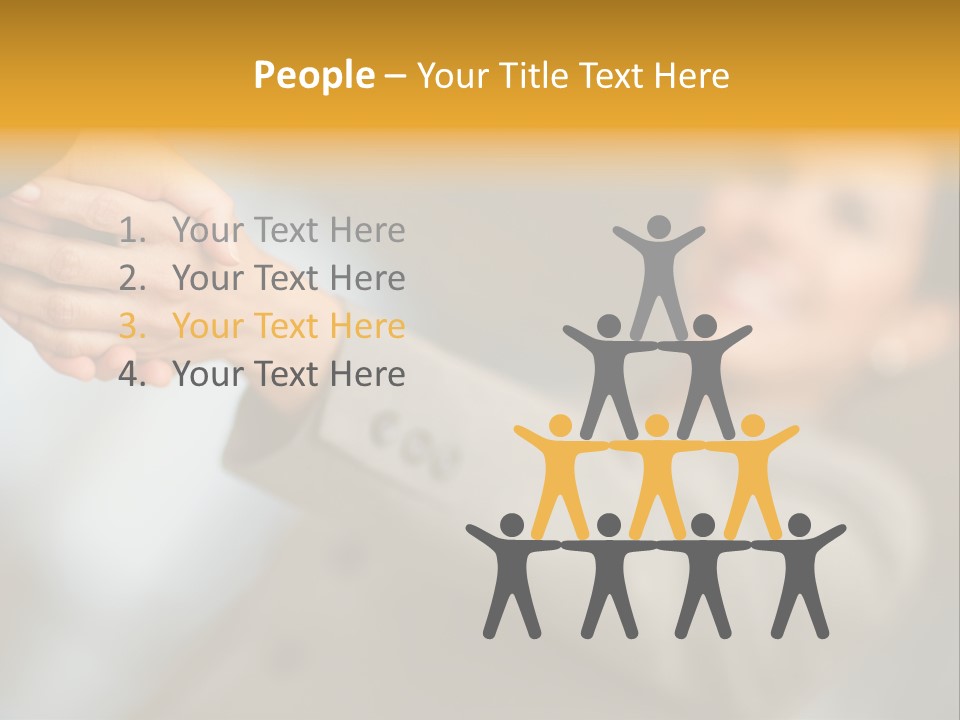 Arrangement Smile Partner PowerPoint Template