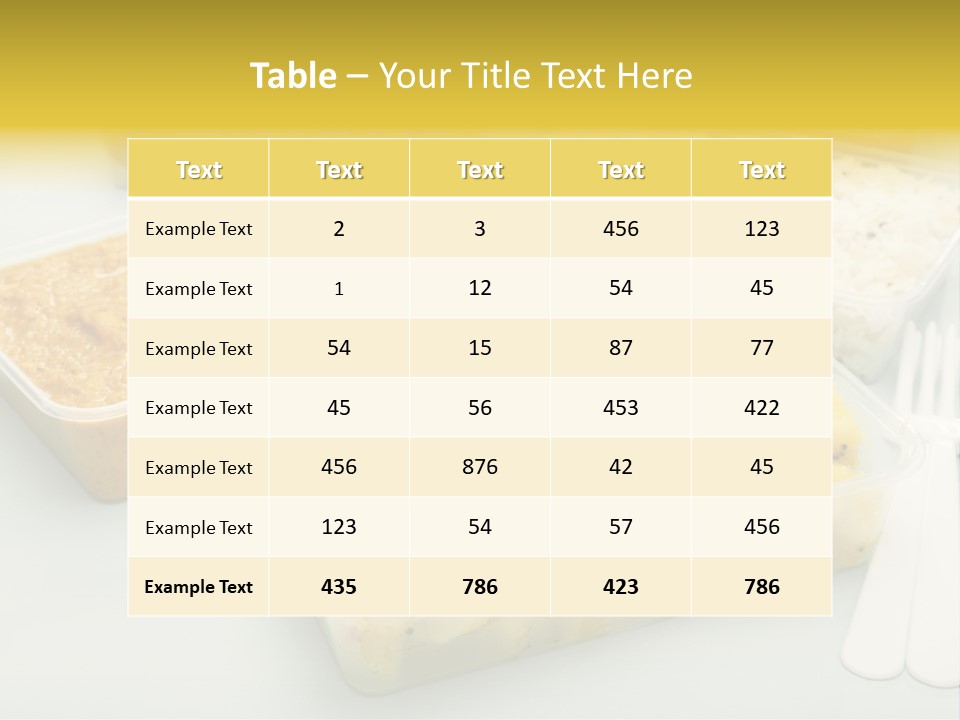 Aloo Saag Bhaji Colour PowerPoint Template