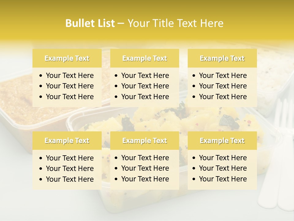 Aloo Saag Bhaji Colour PowerPoint Template