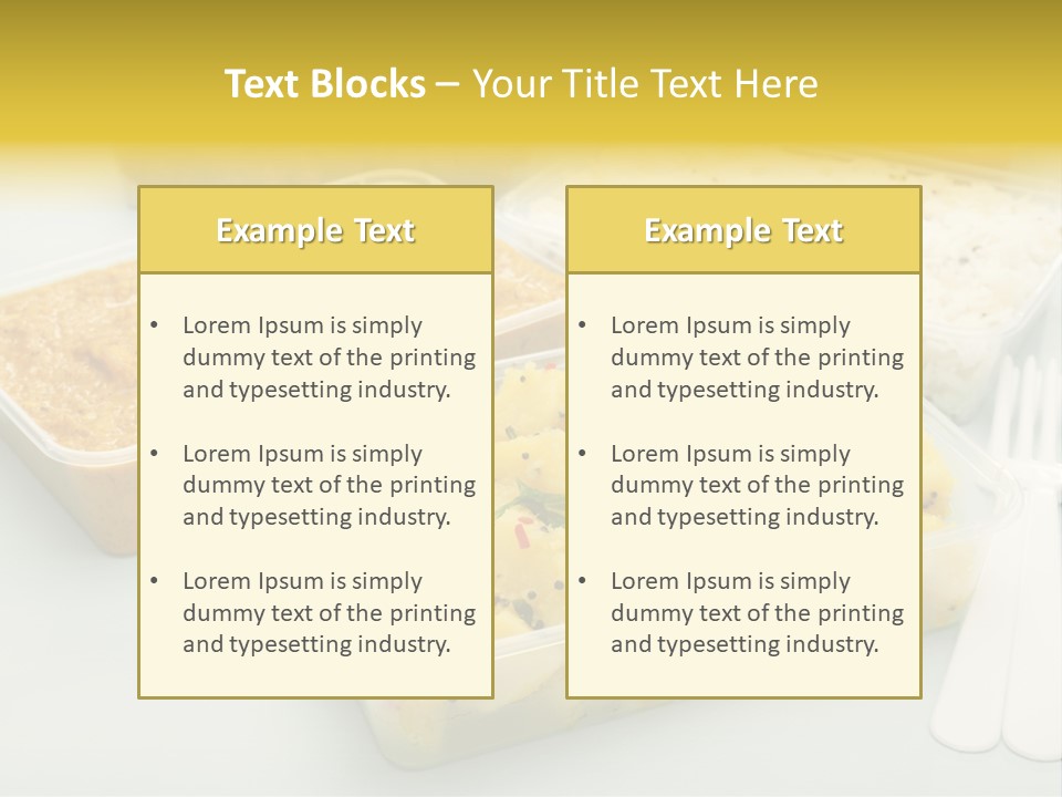 Aloo Saag Bhaji Colour PowerPoint Template