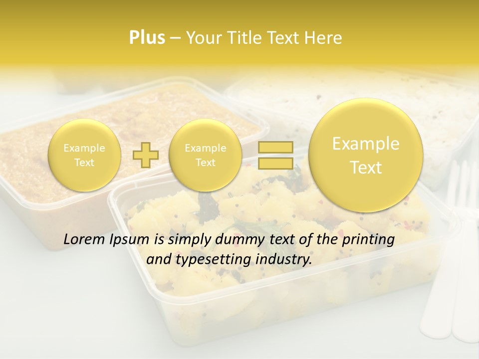 Aloo Saag Bhaji Colour PowerPoint Template