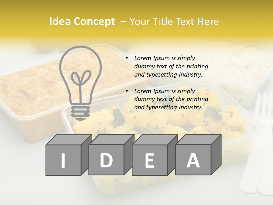 Aloo Saag Bhaji Colour PowerPoint Template