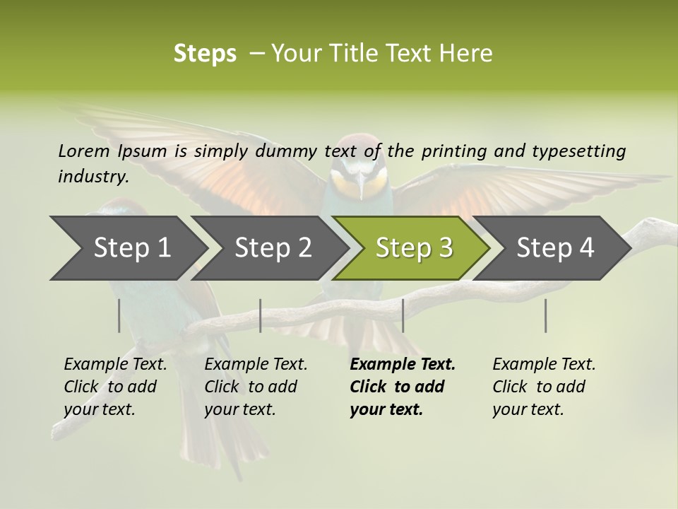 A Couple Of Birds Sitting On Top Of A Tree Branch PowerPoint Template