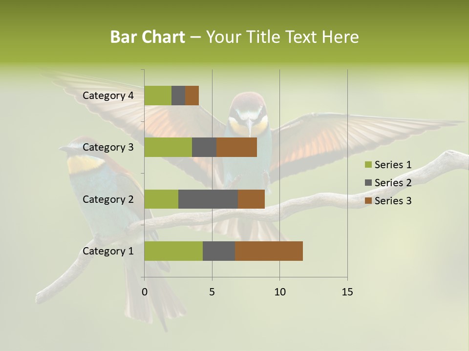 A Couple Of Birds Sitting On Top Of A Tree Branch PowerPoint Template