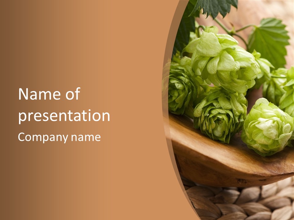 Beer Hop Medicine PowerPoint Template