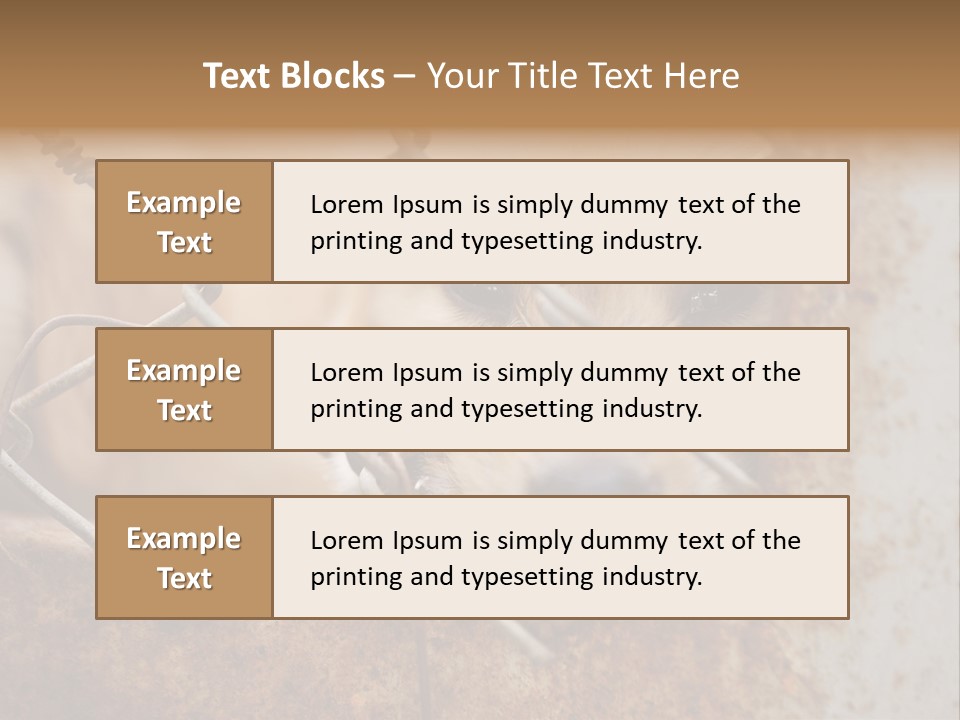 Nose One Lonely PowerPoint Template