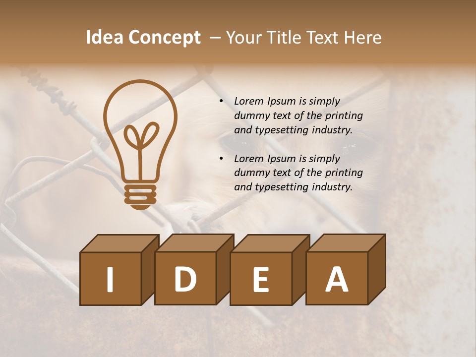 Nose One Lonely PowerPoint Template