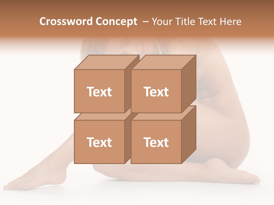 A Nude Woman Is Posing For A Picture PowerPoint Template
