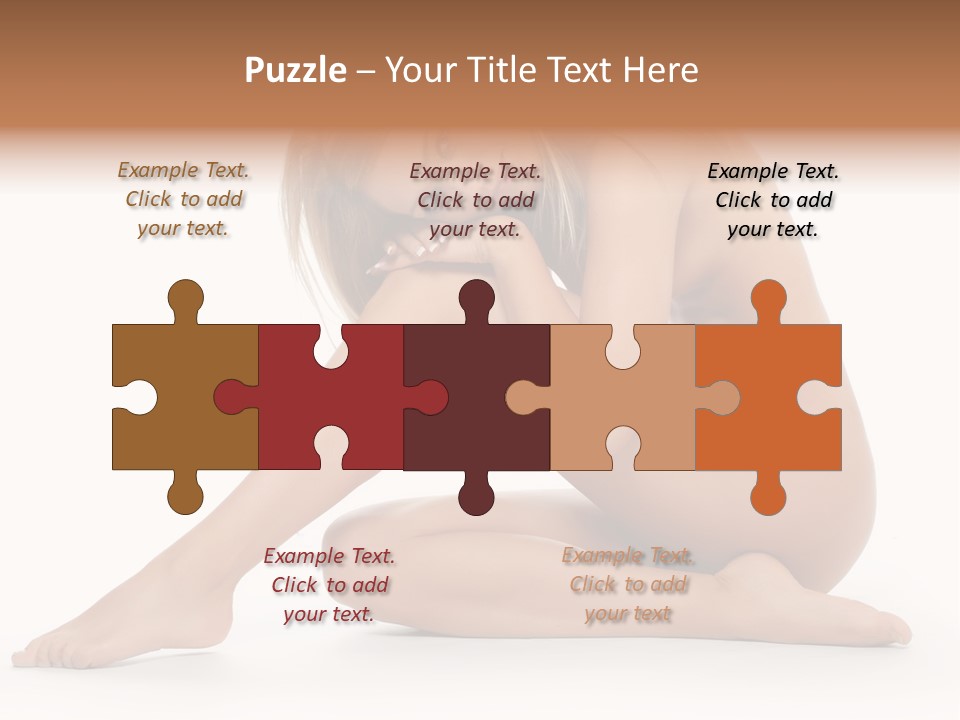 A Nude Woman Is Posing For A Picture PowerPoint Template