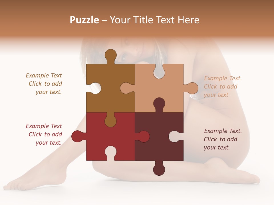 A Nude Woman Is Posing For A Picture PowerPoint Template