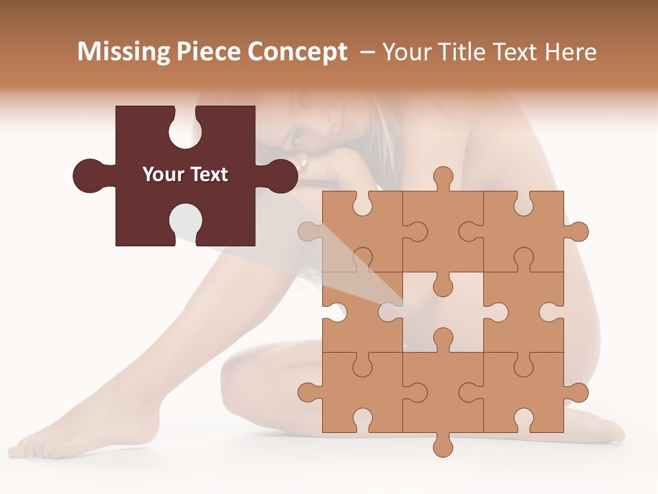 A Nude Woman Is Posing For A Picture PowerPoint Template