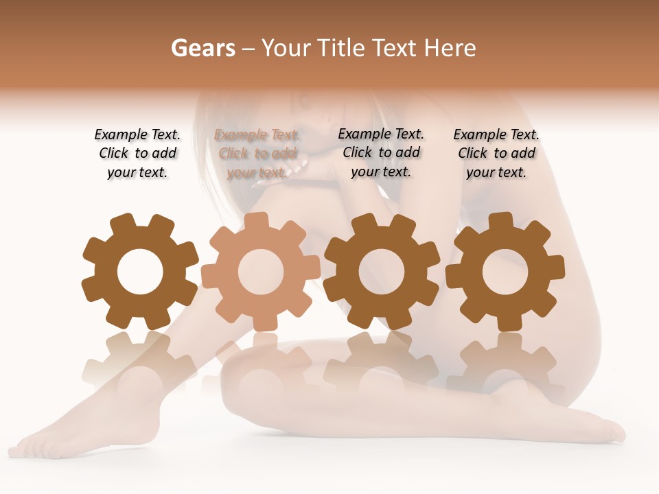 A Nude Woman Is Posing For A Picture PowerPoint Template