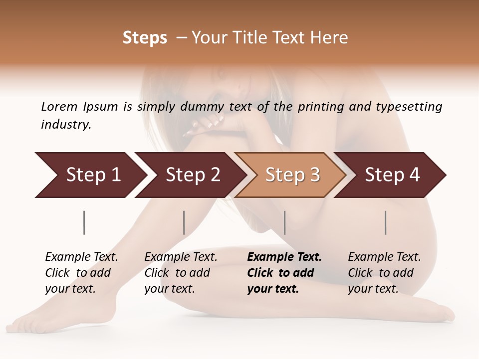 A Nude Woman Is Posing For A Picture PowerPoint Template