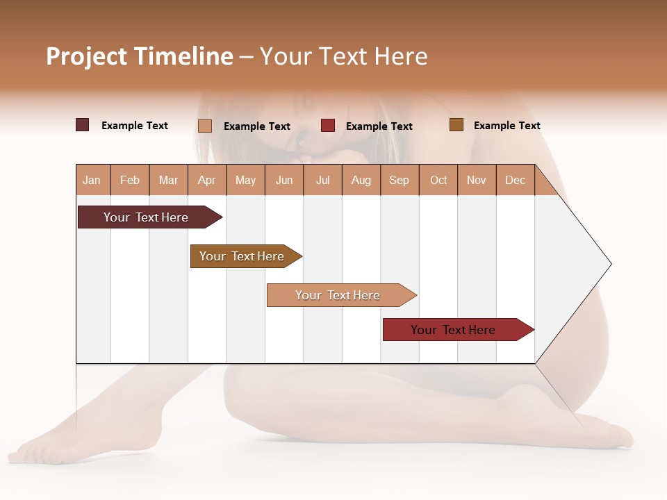 A Nude Woman Is Posing For A Picture PowerPoint Template