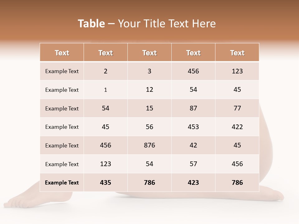 A Nude Woman Is Posing For A Picture PowerPoint Template