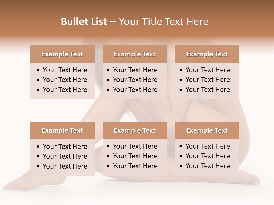 A Nude Woman Is Posing For A Picture PowerPoint Template