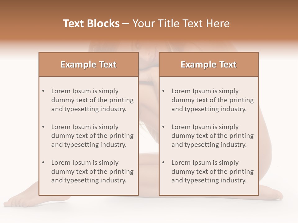 A Nude Woman Is Posing For A Picture PowerPoint Template