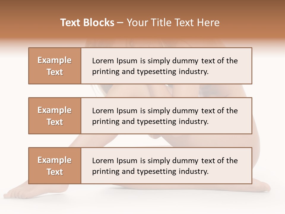A Nude Woman Is Posing For A Picture PowerPoint Template