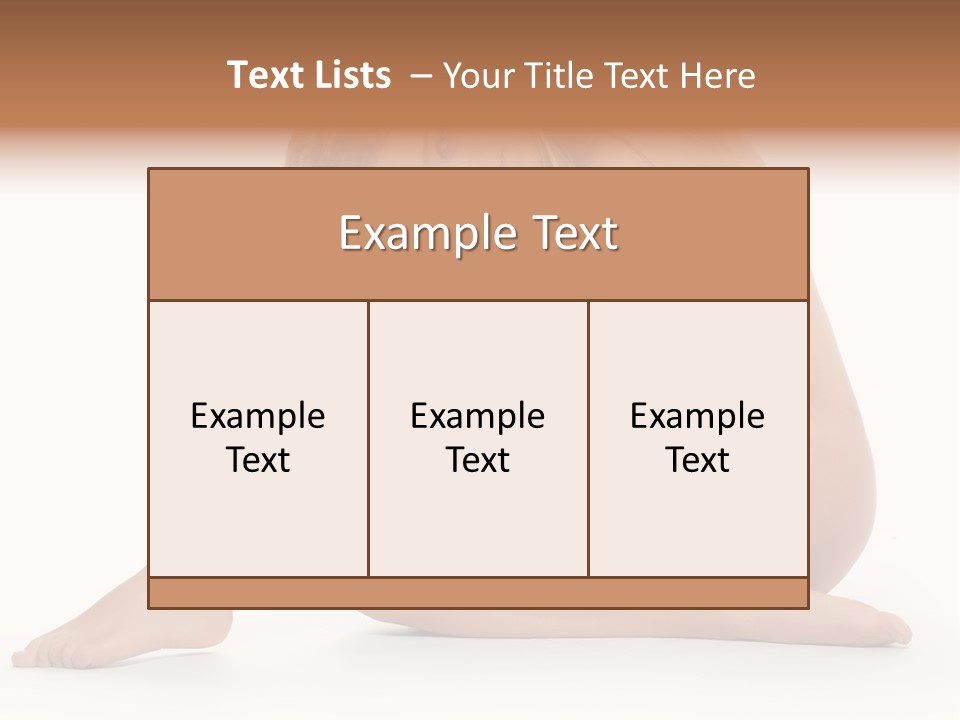 A Nude Woman Is Posing For A Picture PowerPoint Template