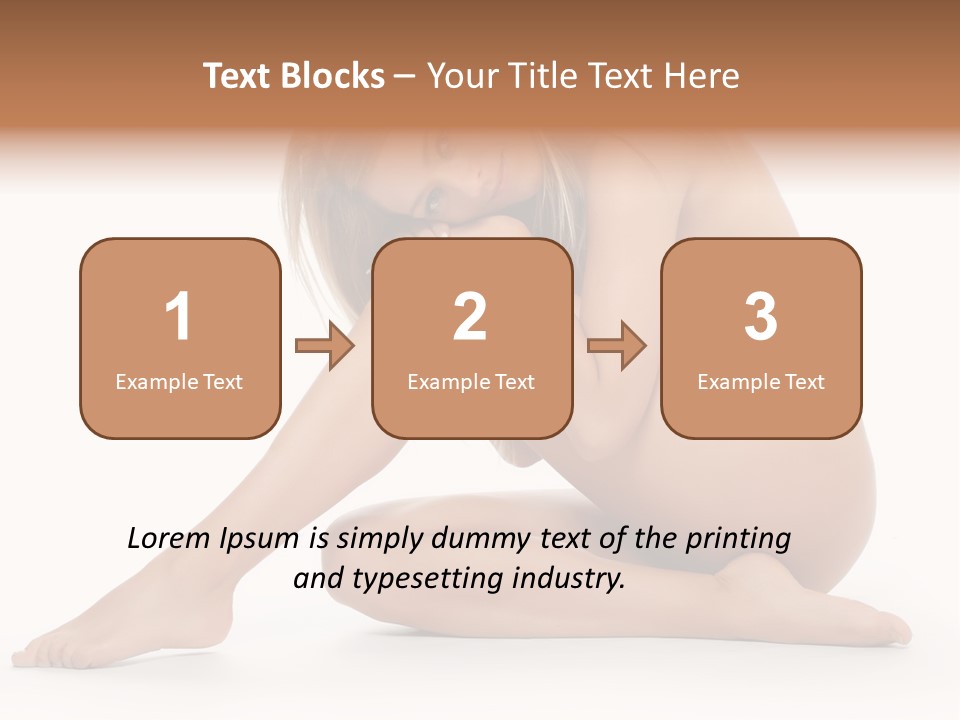 A Nude Woman Is Posing For A Picture PowerPoint Template