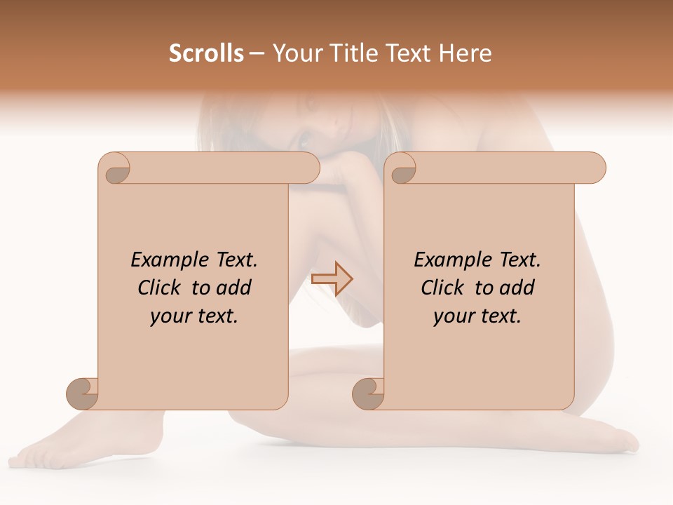 A Nude Woman Is Posing For A Picture PowerPoint Template