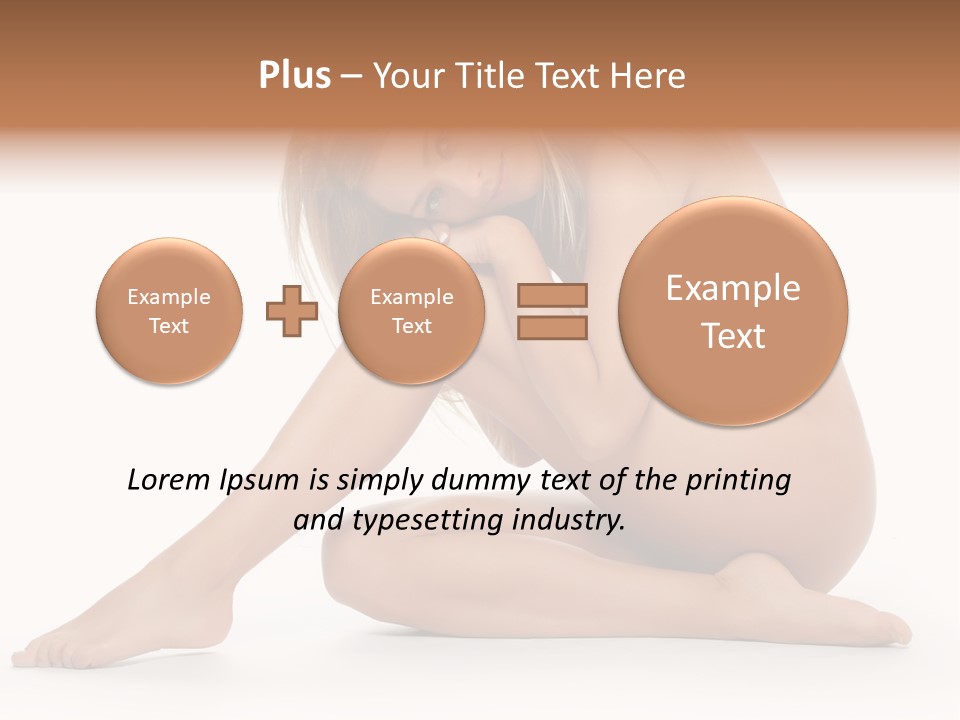 A Nude Woman Is Posing For A Picture PowerPoint Template