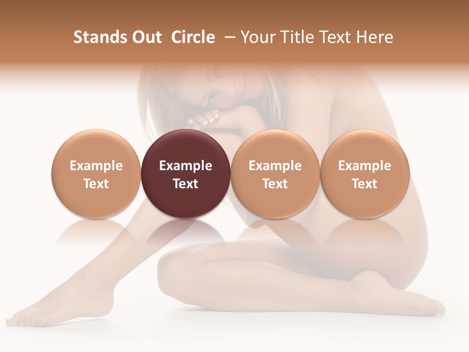 A Nude Woman Is Posing For A Picture PowerPoint Template