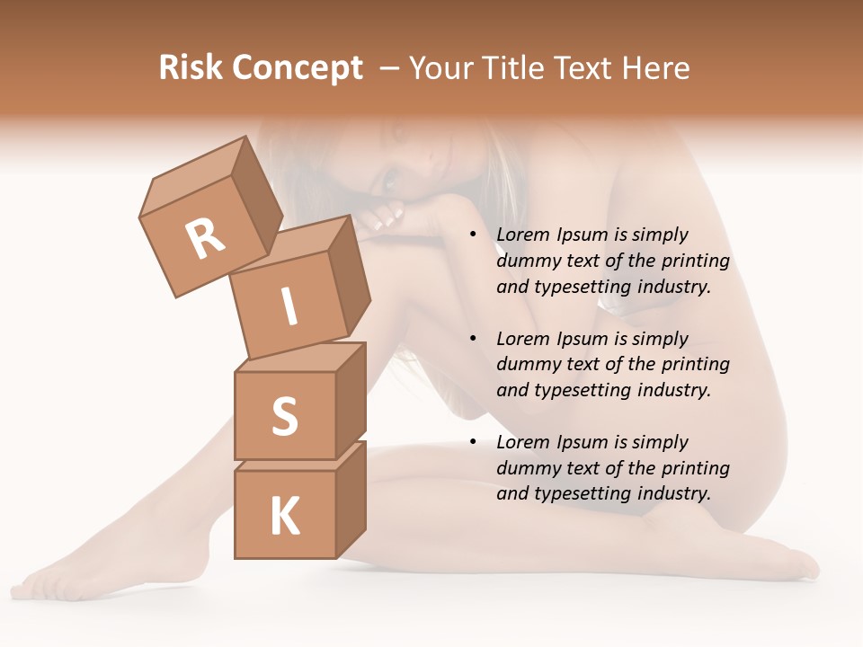 A Nude Woman Is Posing For A Picture PowerPoint Template