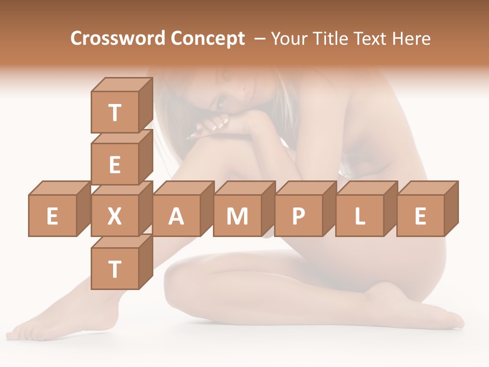 A Nude Woman Is Posing For A Picture PowerPoint Template