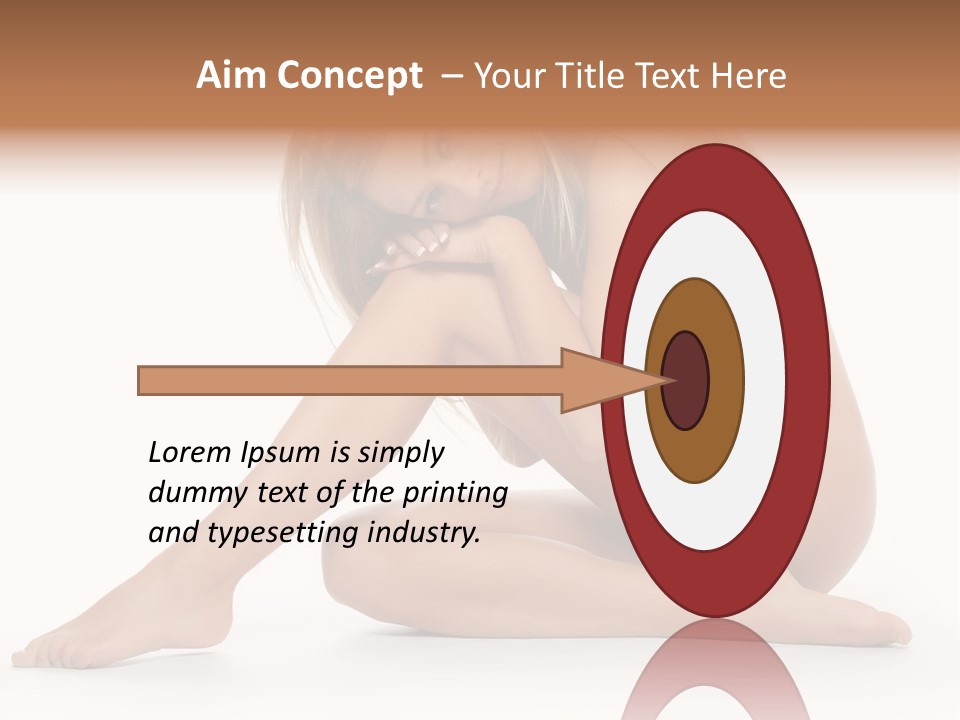 A Nude Woman Is Posing For A Picture PowerPoint Template