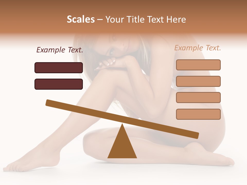 A Nude Woman Is Posing For A Picture PowerPoint Template