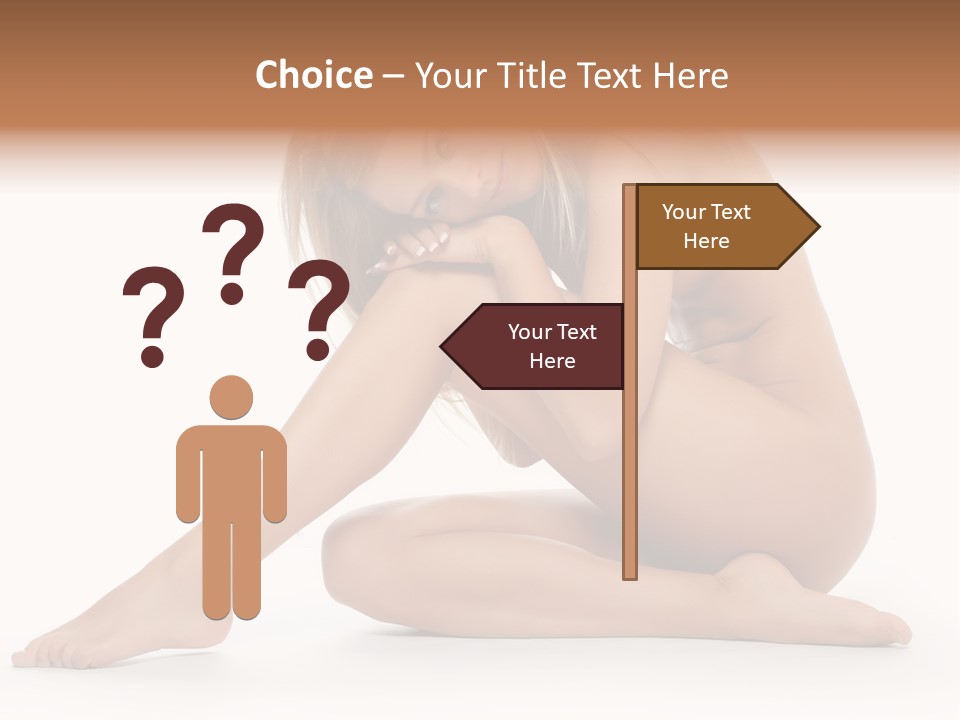 A Nude Woman Is Posing For A Picture PowerPoint Template