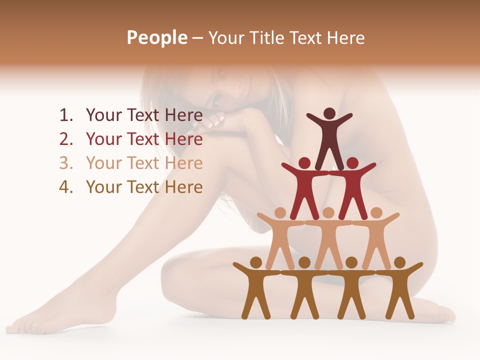 A Nude Woman Is Posing For A Picture PowerPoint Template