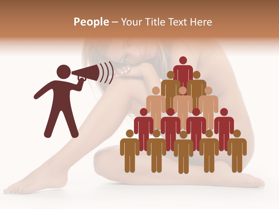 A Nude Woman Is Posing For A Picture PowerPoint Template
