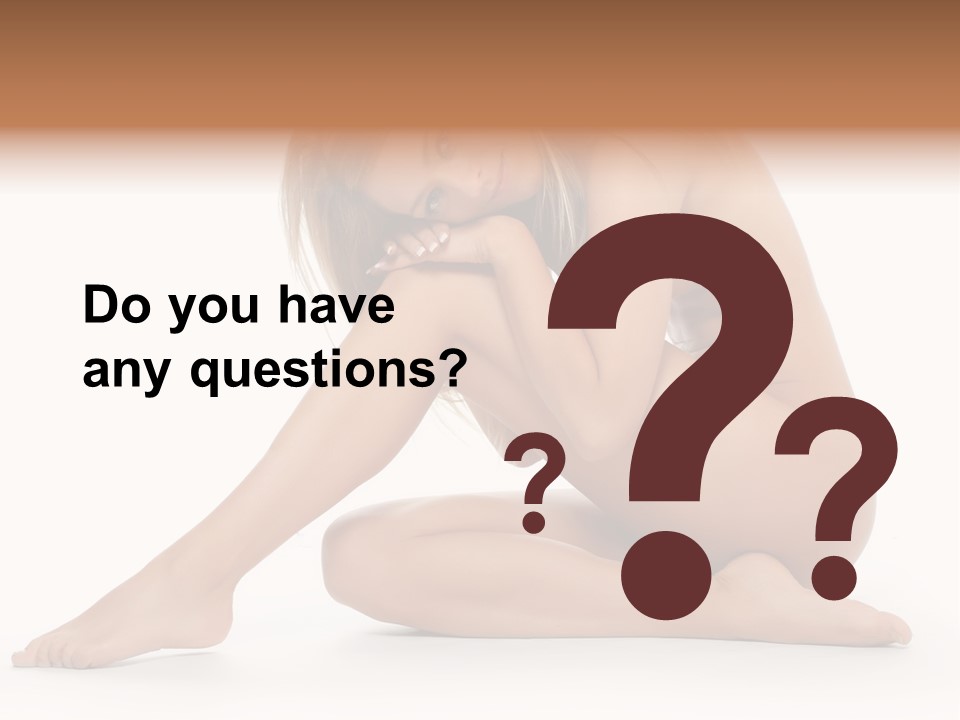 A Nude Woman Is Posing For A Picture PowerPoint Template