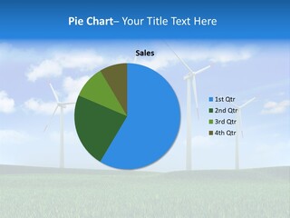 Wind Power Power Landscape PowerPoint Template